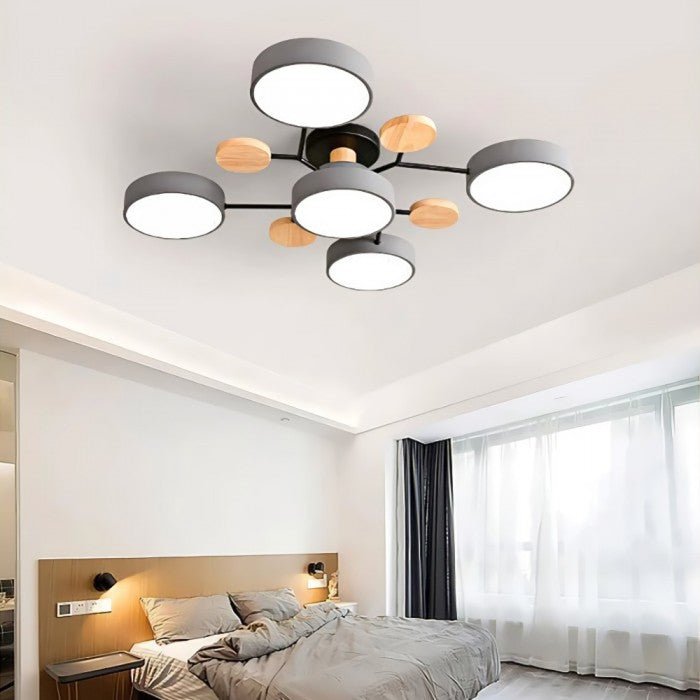 Branching LED Ceiling Light – Scandinavian Modern Design – Aluminum & Acrylic – Warm White 3000K – Energy-Efficient Fixture for Living