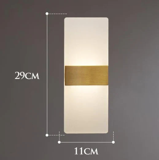 Contemporary Copper Sconce with LED Bulb Included – Hardwired Wall Light for Hallway, Bedroom, Living Room & Office