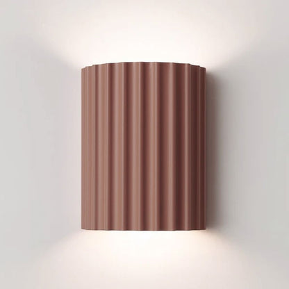 Sculptural Resin Wall Light with Up-Down Glow – Soft Pastel Finish for Hallway Bedroom Stairway – G9 LED Included – 5×7 in Sconce