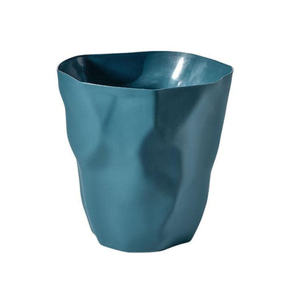 Small Plastic Trash Can White 10.6 Inch for Bathroom Bedroom Office Desk Vanity Wastebasket Lightweight Indoor Garbage Bin