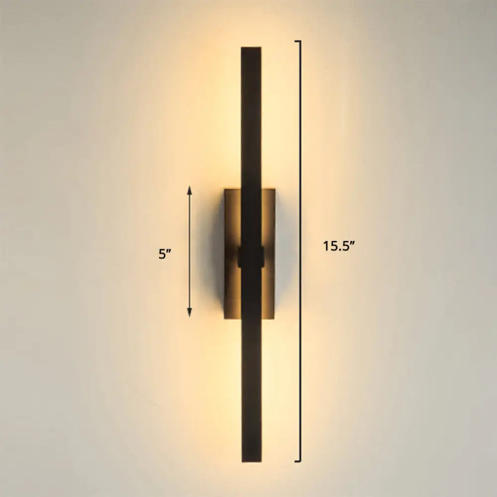 Adjustable LED Wall Sconce Light for Bedroom & Hallway - Swivel Arm Design, Acrylic Diffuser, Aluminum Finish - Modern Vertical Fixture