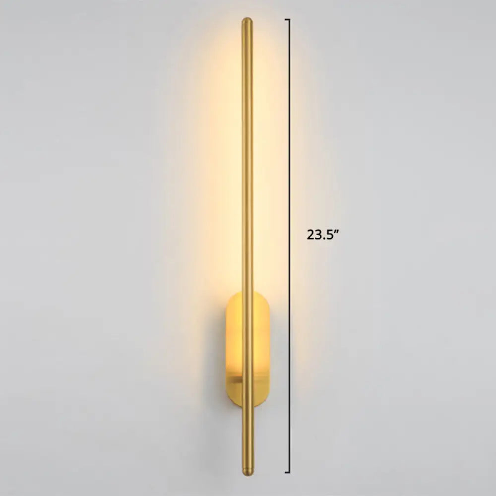 Adjustable LED Wall Sconce Light for Bedroom & Hallway - Swivel Arm Design, Acrylic Diffuser, Aluminum Finish - Modern Vertical Fixture