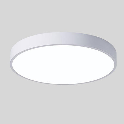 Round Wood Ceiling Light Fixture with LED – Scandinavian Style Flush Mount for Bedroom, Study & Hallway – 9" or 12" Diameter – Modern