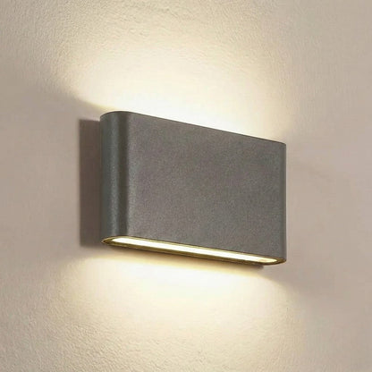 Weatherproof Aluminum Outdoor Wall Sconce Light – Modern Geometric Design for Patio Porch Garden Pathway Exterior Entryway Facade IP65 Rated