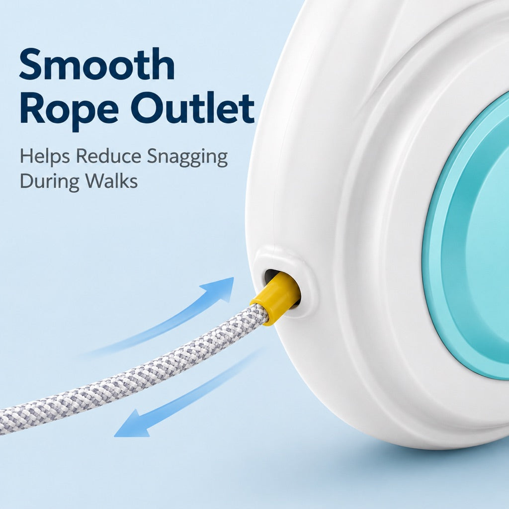Ortekor Rechargeable Light-Up Retractable Dog Leash for Night Walks - Helps Small Dogs Stay Visible & Easy to Control