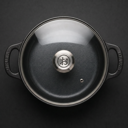 COOKELLE – Casserole Pan with Glass Lid for Convenient Home Cooking