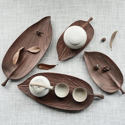 Leaf Wooden Serving Trays