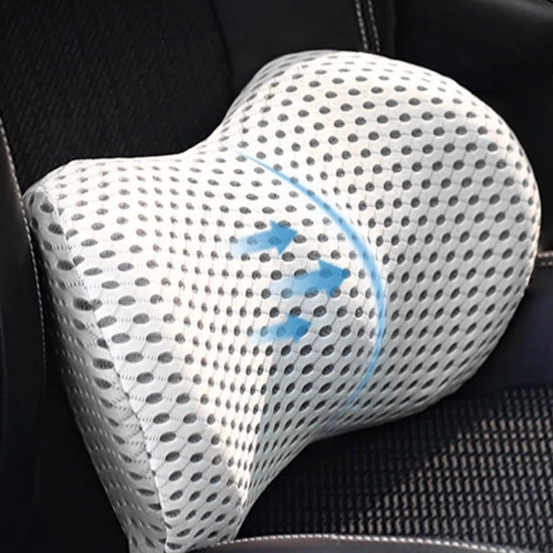 Lumbar Support Cushion for Office Chair & Car Seat – Memory Foam Back Pillow for Lower Back Pain Relief – Ergonomic Posture Corrector for