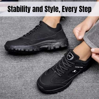 Supportive Hiking Sneakers for Men & Women – Cushioned Sole Trail Walking Shoes with Arch Support for Outdoor Adventures