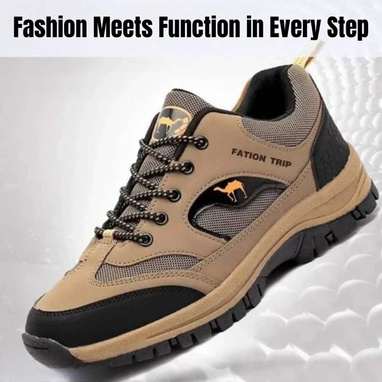 Supportive Hiking Sneakers for Men & Women – Cushioned Sole Trail Walking Shoes with Arch Support for Outdoor Adventures
