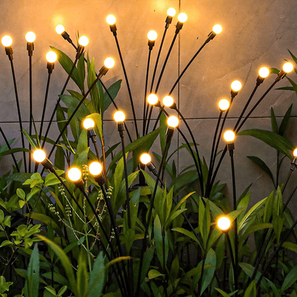 Solar-Powered Garden Stake Lights with Firefly LED Effect – IP65 Weather-Resistant Decorative Pathway Lighting for Yards, Flower Beds &