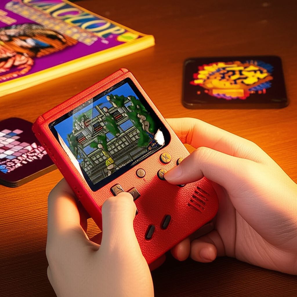 Handheld Gaming Device with 400 Classic Arcade Titles and 7-Hour Battery Life for Kids & Adults