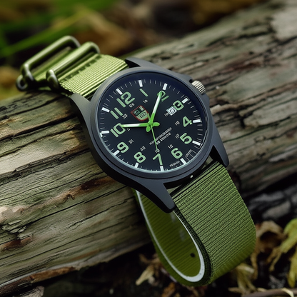 Rugged Outdoor Watch | Waterproof Hiking Watch with Stopwatch & Night Illumination | Durable Design for Adventure Seekers