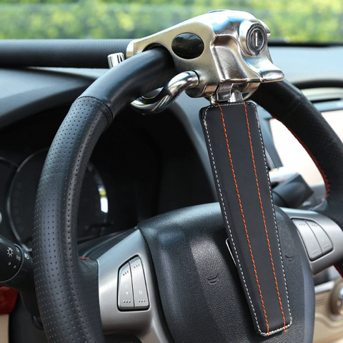 Secure Lock | Car Steering Wheel Lock with Three-Direction Design | Durable Anti-Theft Solution for Vehicle Protection