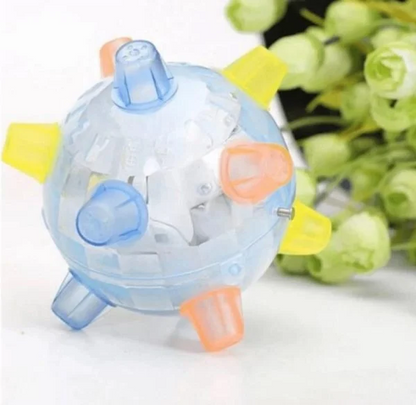 Motion-Activated Dog Toy Ball with LED Lights and Sounds for Indoor Play and Exercise