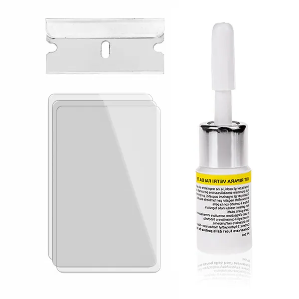 Glass Screen Repair Kit for Phones & Tablets – Windshield Chip Fix with Resin & Applicator