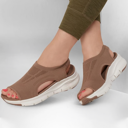 Women's Arch Support Slip-On Athletic Sandals with Cushioned Footbed for All-Day Comfort