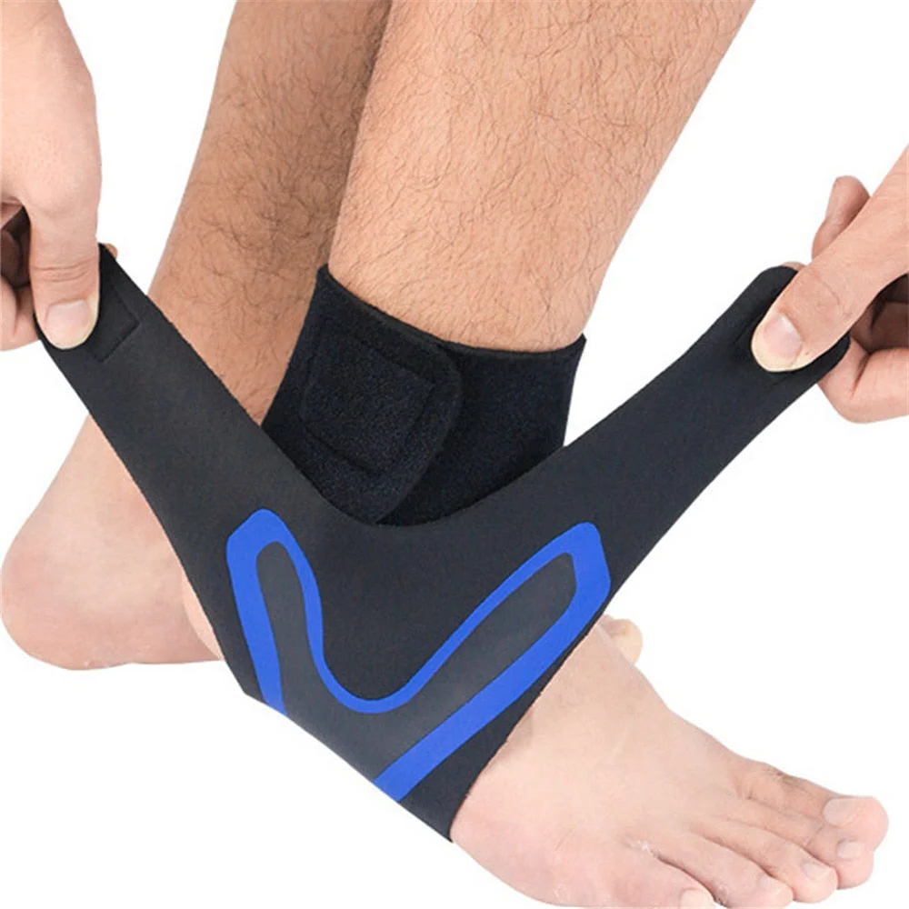 Adjustable Compression Ankle Brace with Wrap-Around Support for Plantar Fasciitis, Sprains & Tendonitis