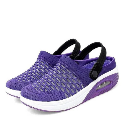 Women's Air Cushion Walking Sneakers with Orthopedic Support for Plantar Fasciitis Relief & Posture Correction