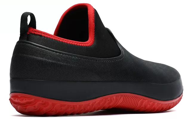 Men's Slip-On Safety Shoes Waterproof Non-Slip Work Footwear for Kitchen Restaurant Construction Outdoor Jobs