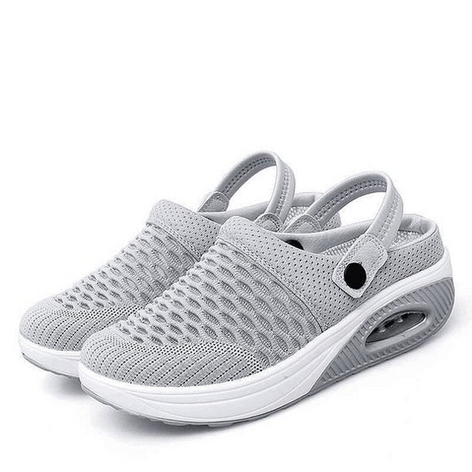 Women's Air Cushion Walking Sneakers with Orthopedic Support for Plantar Fasciitis Relief & Posture Correction