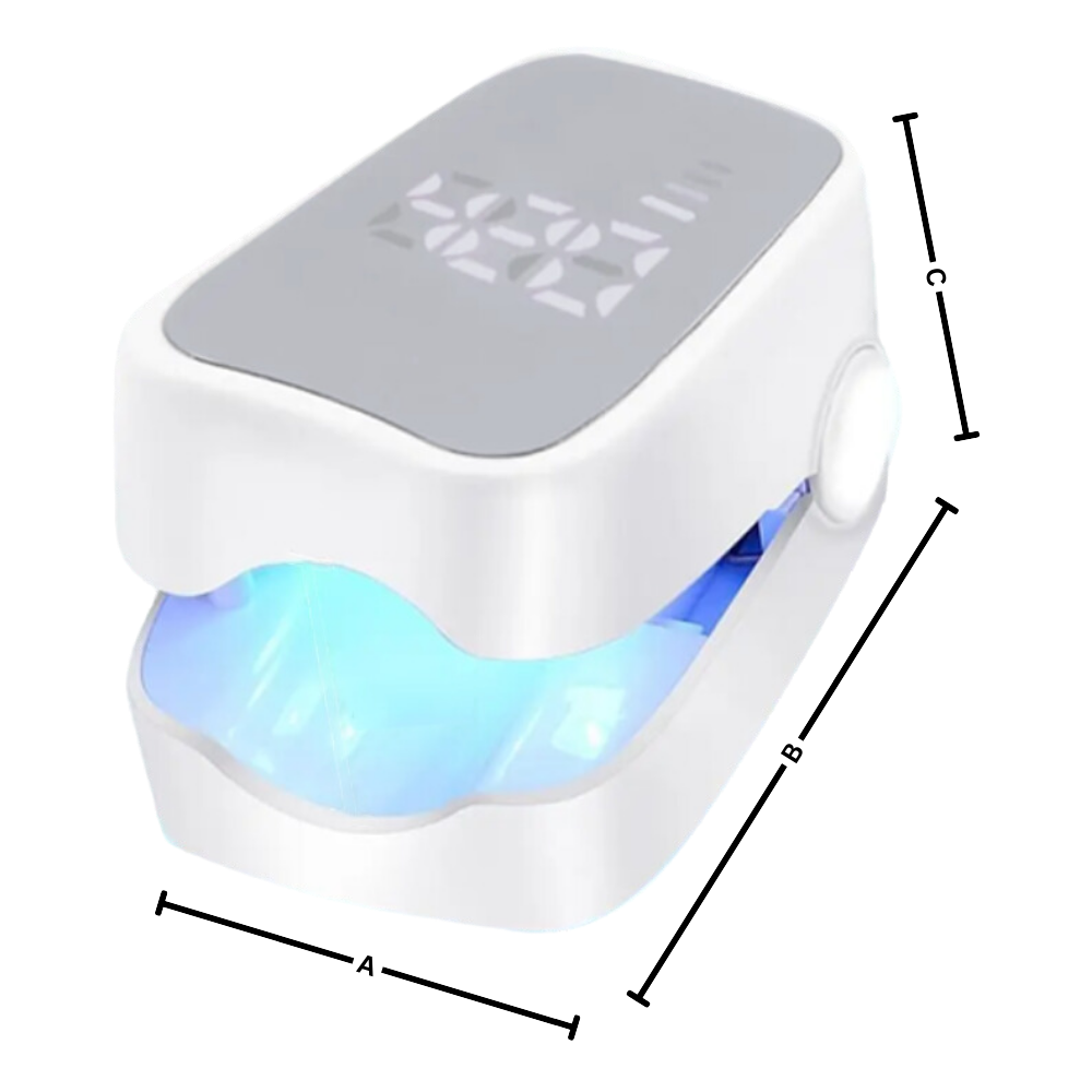 Rechargeable Light Therapy Device for Nail Care, Dual Mode Blue LED & Cold Laser Treatment, Portable 7-Minute Daily Use for Toenails &