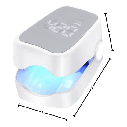 Rechargeable Light Therapy Device for Nail Care, Dual Mode Blue LED & Cold Laser Treatment, Portable 7-Minute Daily Use for Toenails &