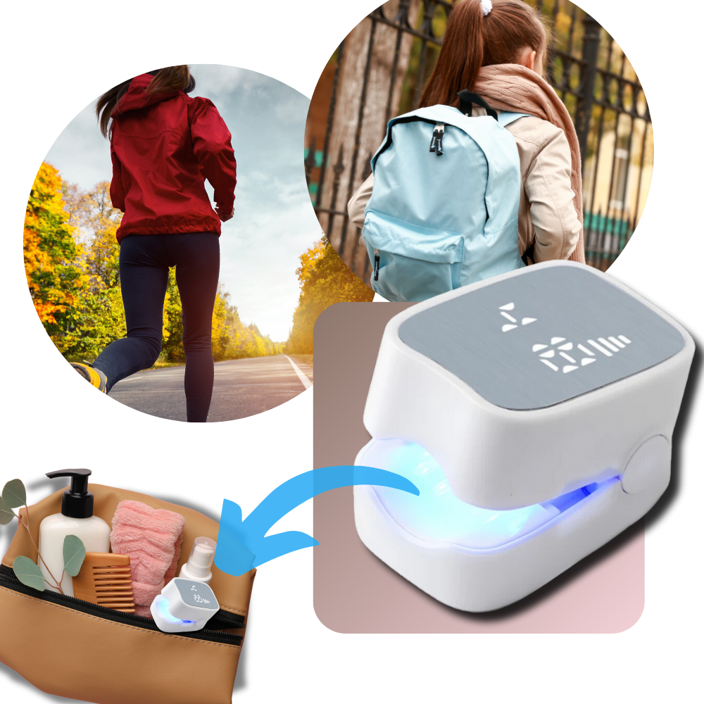 Rechargeable Light Therapy Device for Nail Care, Dual Mode Blue LED & Cold Laser Treatment, Portable 7-Minute Daily Use for Toenails &