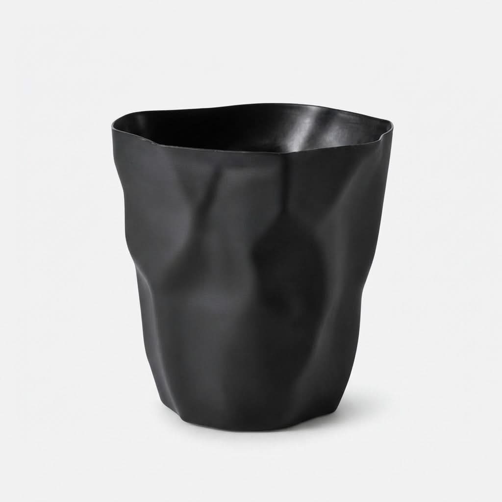 CURVEBIN – Irregular Shape Wastebasket for Space-Saving Design