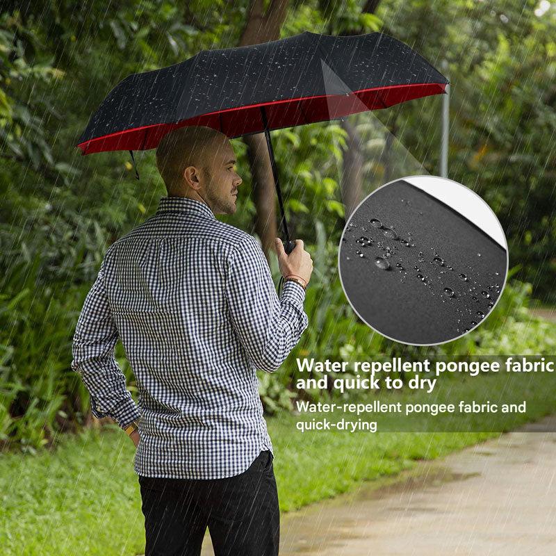 Windproof Compact Folding Umbrella — Lightweight Travel Rain Umbrella for Commute, Outdoor & Everyday Use