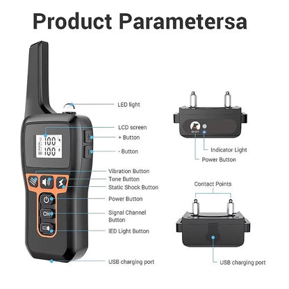 Remote Dog Training Collar with Sound, Vibration & Correction – 3300 ft Range, Waterproof, Rechargeable for Small to Large Dogs 4-120 lb