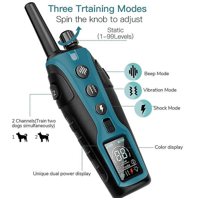 Advanced Remote Dog Training Collar with 2000m Range & Waterproof Design | Versatile Shock Collar for Effective Dog Training
