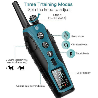 Advanced Remote Dog Training Collar with 2000m Range & Waterproof Design | Versatile Shock Collar for Effective Dog Training