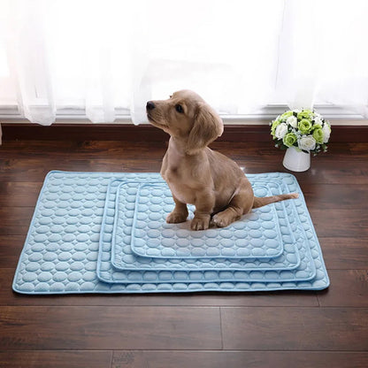 Self-Cooling Dog Mat | Gel-Free Heat Relief Pad for Summer | Machine Washable | 6 Sizes for Small to Large Dogs