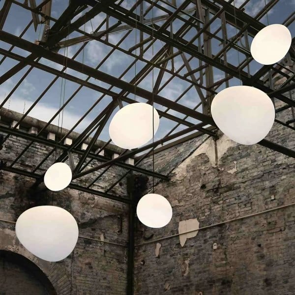 Frosted Glass Globe Ceiling Fixture with Adjustable Cord for Dining Room Kitchen Island Bedroom Hallway Overhead Lighting Modern Iron Accent