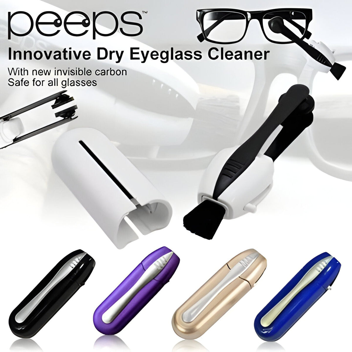 Eyeglass Lens Cleaning Tool Carbon Microfiber Pads Scratch-Free for Readers Sunglasses AR Coatings Portable Compact Travel