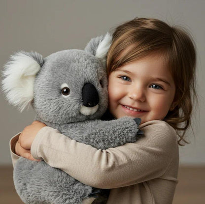Plush Koala Stuffed Animal for Comfort & Sleep | Soft Gray Cuddle Toy for Kids & Adults | Calming Sensory Companion