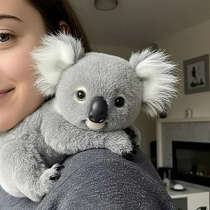Plush Koala Stuffed Animal for Comfort & Sleep | Soft Gray Cuddle Toy for Kids & Adults | Calming Sensory Companion