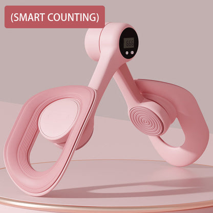 Inner Thigh Exerciser with Digital Counter – Hip Toning Equipment for Women – Adjustable Resistance Home Gym Tool – Strengthens Core and Low