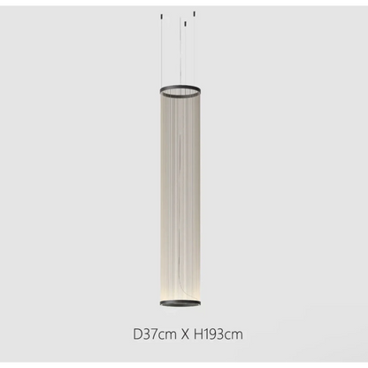 Clustered Drop Lights with Fabric Shades for Kitchen Islands & Dining Tables – Adjustable Cable Heights, Integrated LED, Warm or Cool White