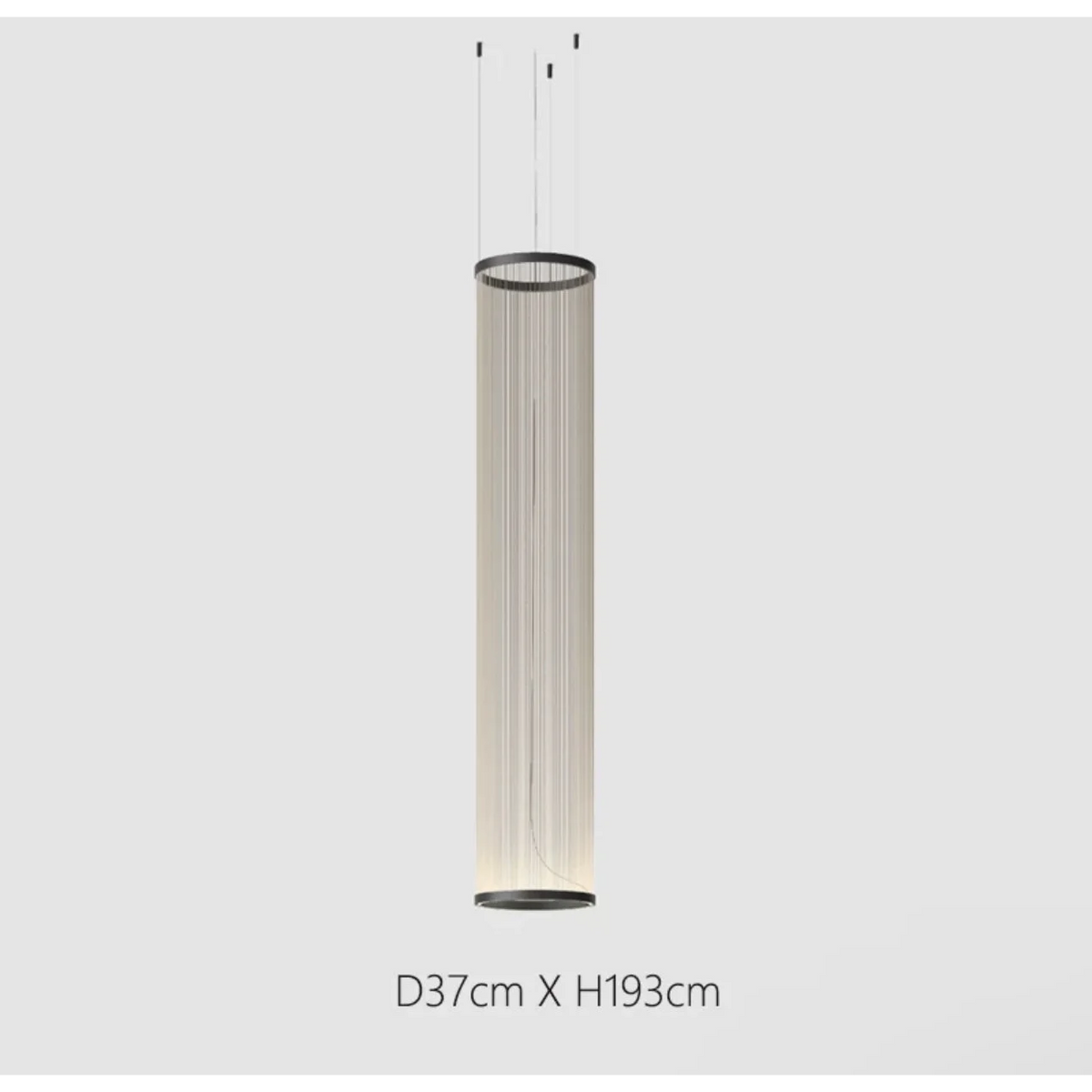 Layered Fabric Shade Chandelier with Integrated LED for Dining Rooms, Kitchen Islands & High Ceilings | Modern Multi-Drop Adjustable Cable P