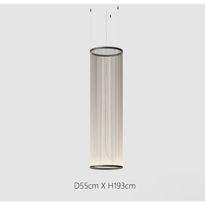 Clustered Drop Lights with Fabric Shades for Kitchen Islands & Dining Tables – Adjustable Cable Heights, Integrated LED, Warm or Cool White
