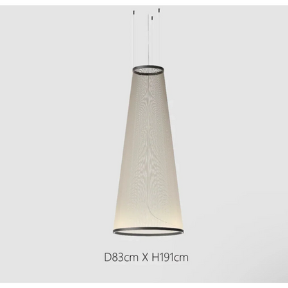 Clustered Drop Lights with Fabric Shades for Kitchen Islands & Dining Tables – Adjustable Cable Heights, Integrated LED, Warm or Cool White