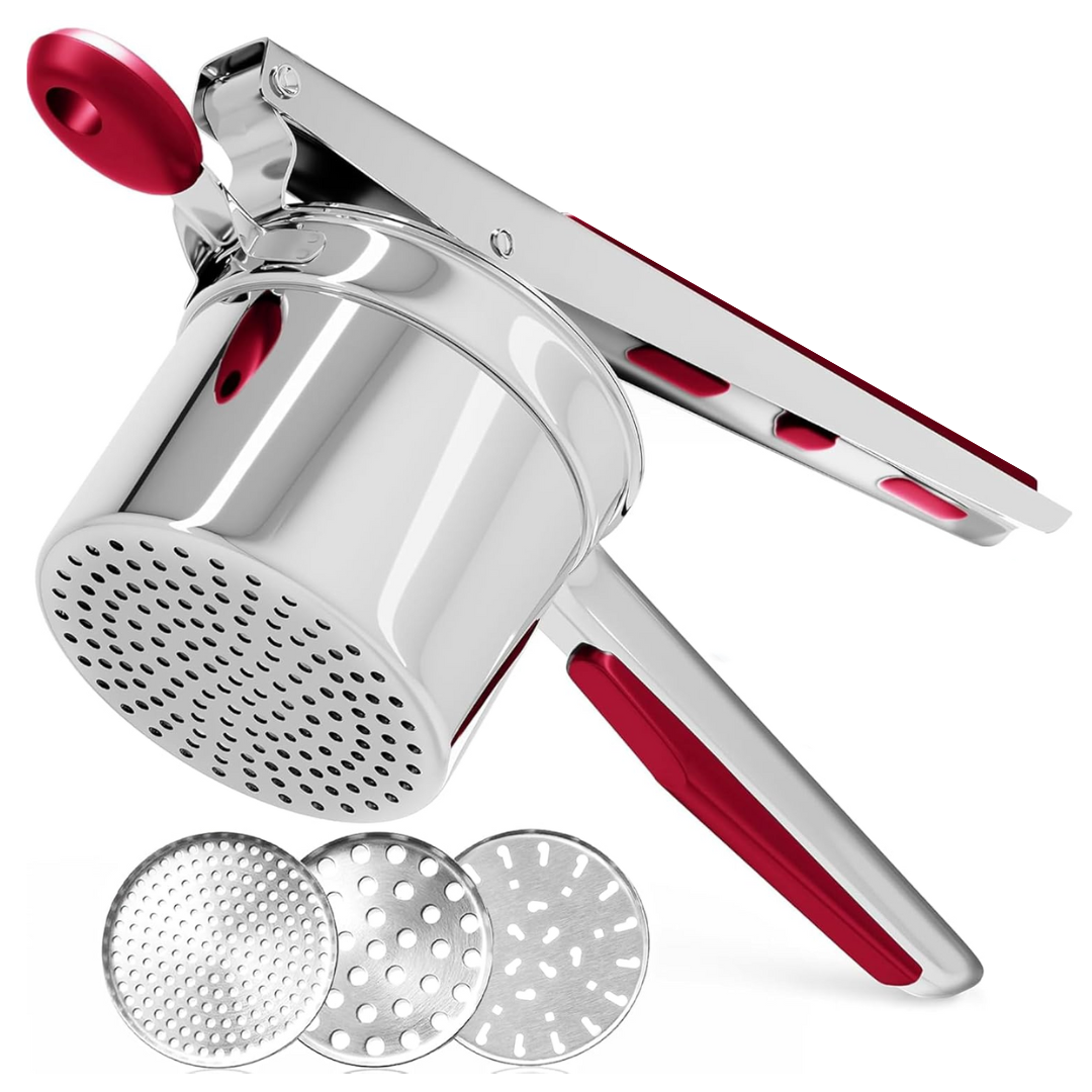 Pavo Potato Masher - Heavy Stainless Steel, 15oz Capacity