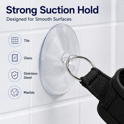 Ortekor Pet Bathing Restraint with Suction Cup for Cats & Small Dogs - Hands-Free Grooming Collar to Help Prevent Escapes During Bath Time