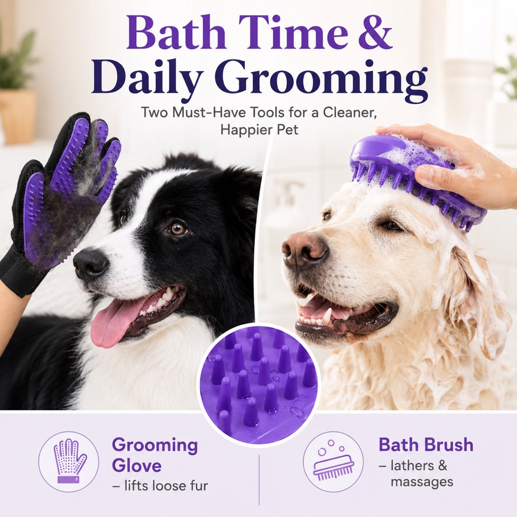Ortekor 9-Piece Pet Grooming Kit for Dogs & Cats – At-Home Grooming Solution for Shedding, Nail Care & Detangling (Travel-Friendly Case)
