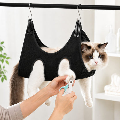 Ortekor Pet Grooming Sling Bag for Cats & Small Dogs - Easier Nail Trims, Paw Care & Bath Time at Home