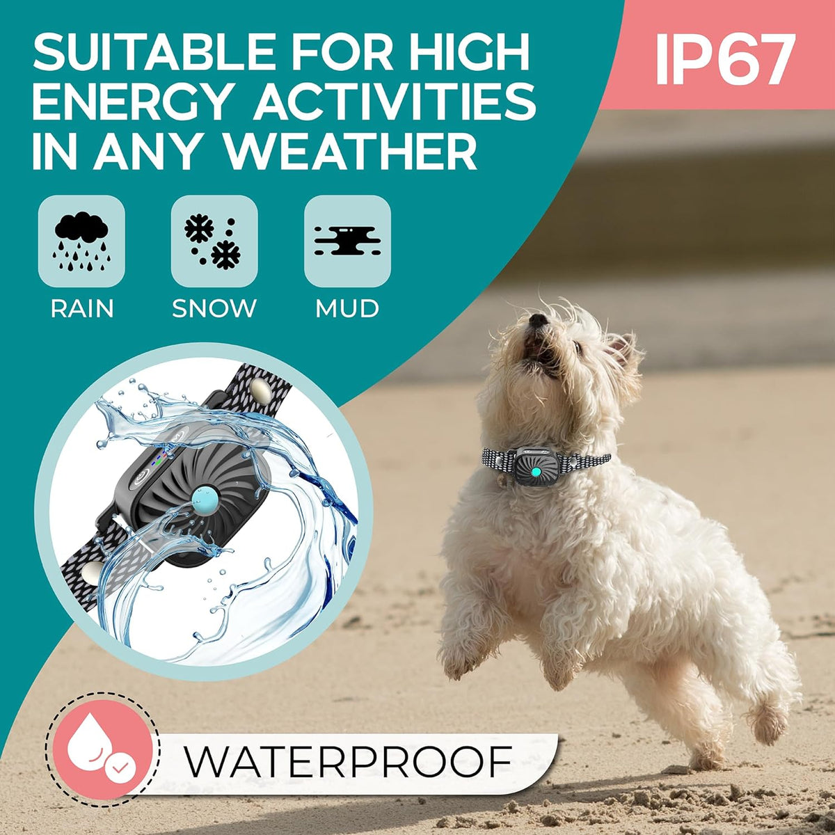 PetSilence | Anti Bark Collar for Small Dogs with Gentle Vibration | Adjustable Fit for Effective Bark Control