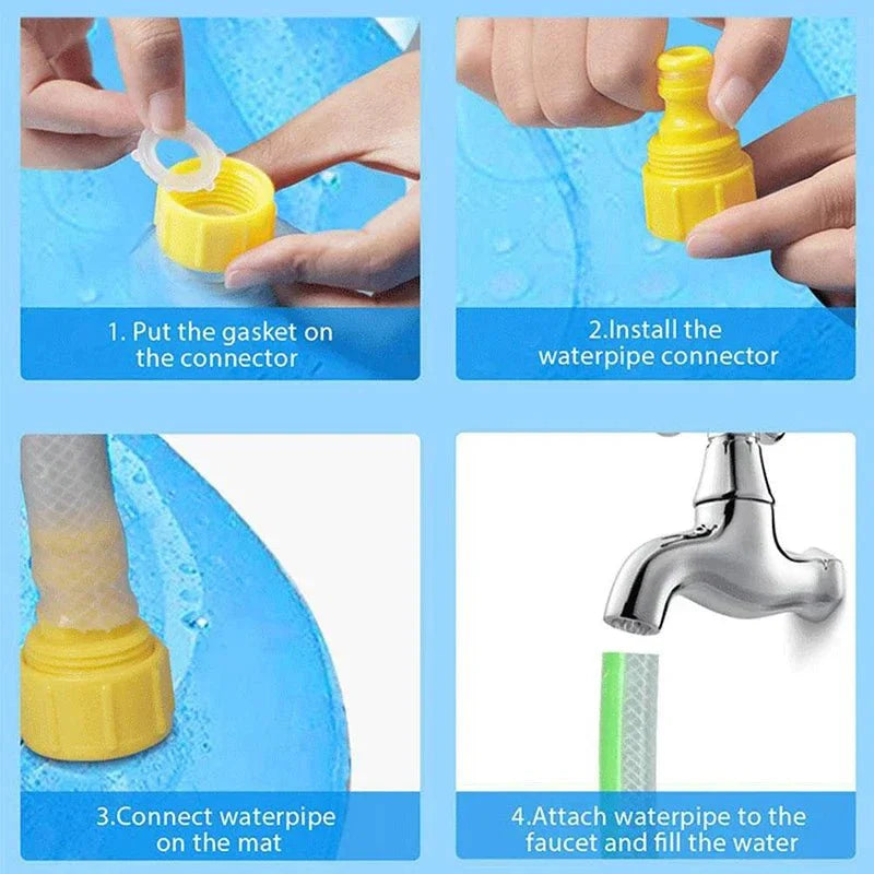 Interactive Dog Splash Pad with Built-in Sprinklers | Durable Water Mat for Cooling Fun on Hot Days