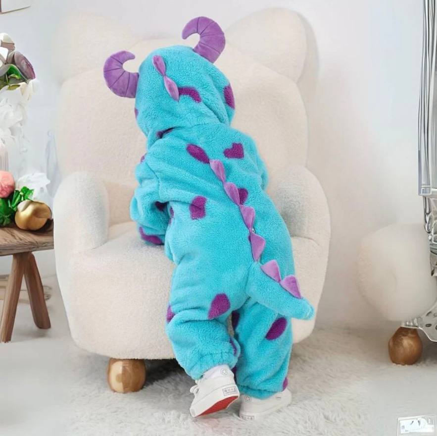 Cozy Kids Animal Onesie Warm Fleece Jumpsuit - Ortekor